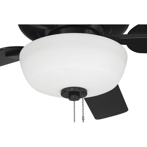Gallant 52 inch Matte Black with Reversible Matte Black/Sepia Brown Blades Indoor/Covered Outdoor Ceiling Fan